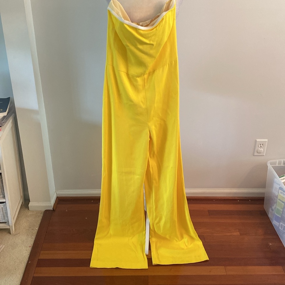 Ramy  Brook strapless yellow Vivian jumpsuit size 6 - Picture 2 of 12